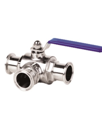 Quick-install manual three-way T-type ball valve