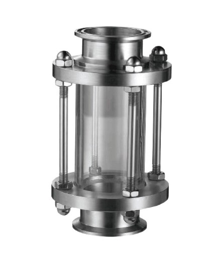 Sanitary tri-clamp Inline Sight glasses