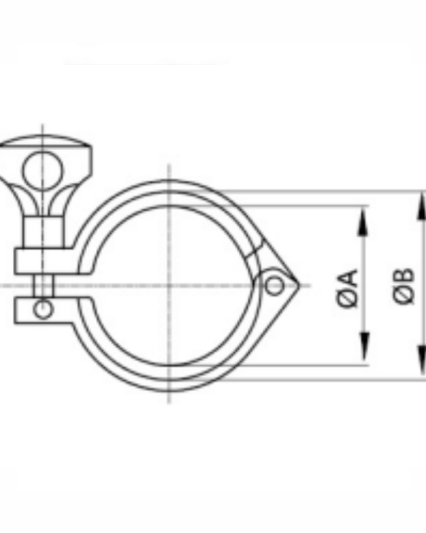 13MHHM Single Hinge Heavy Duty Clamp