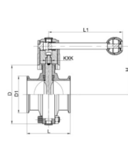 Clamped Butterfly Valve