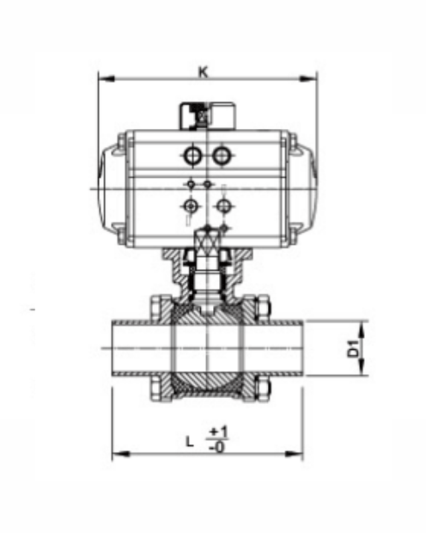Pneumatic Weld Ball Valve