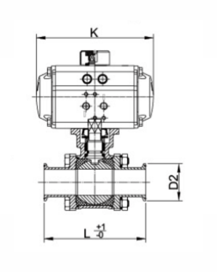 Pneumatic Clamp Ball Valve