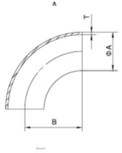 2WCL Elbow 90°,No Tangent