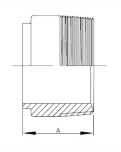 19WB Weld X Male NPT Adapter