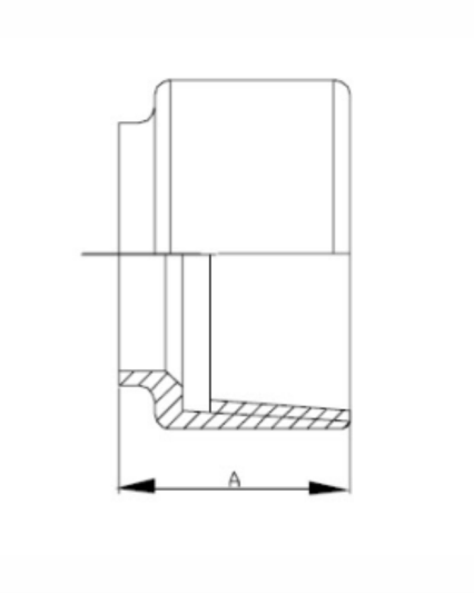 22WB Weld X Female NPT Adapter