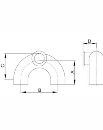 180 ° Side Outlet Use-Point Fitting