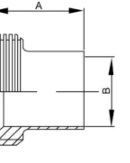 15A Long Threaded Bevel Seat Weld Ferrules