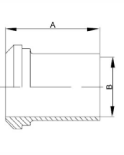 14WL Light Wall Tank Plain Bevel Seat Ferrules