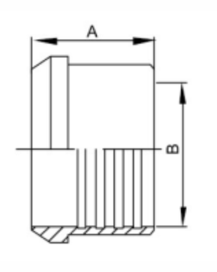 14R Recessless(Roll-on) Plain Bevel Seat Weld Ferrules for Expanding