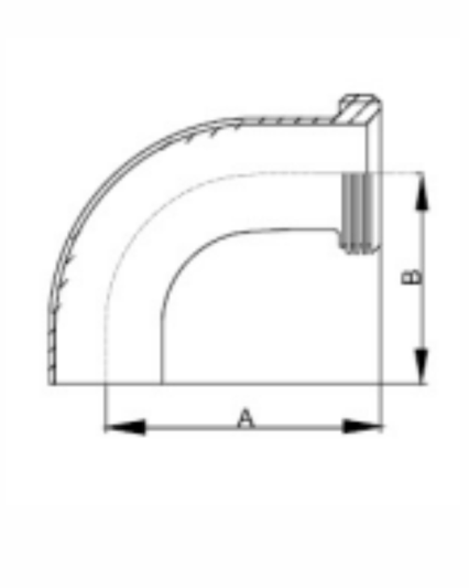 L2C Weld X Threaded Bevel Seat 90 Degree Elbow