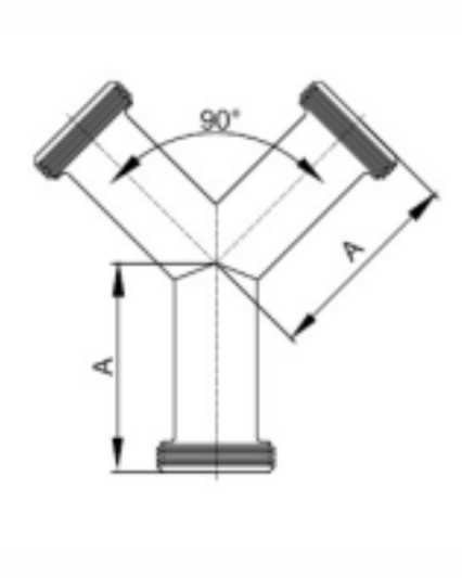 28BThreaded Ends True Wye