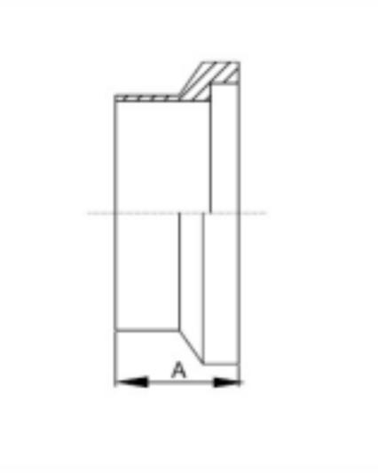 15WIFemale I-Line Short Weld Ferrule