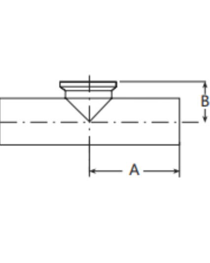 DT-15 Equal Outlet Weld/Clamp Tee