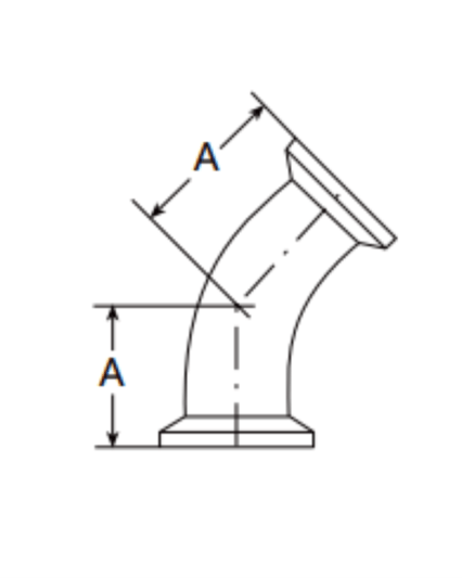 DT-17 45° Clamp Elbow
