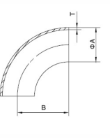 S2WCL 90°Short elbow