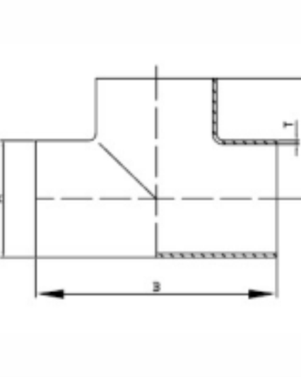 S7W Tee with straight-end