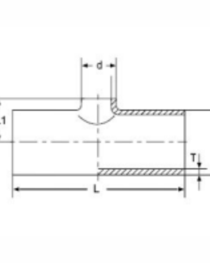 AS7RWWWS Equal Reducing Tee